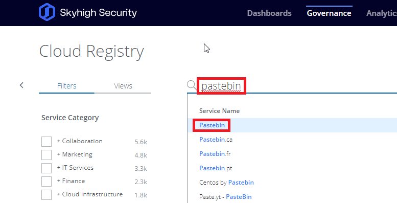 Pastebin Registry